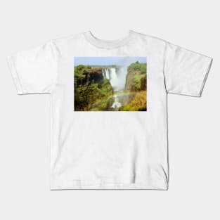 Victoria Falls with Rainbow Kids T-Shirt